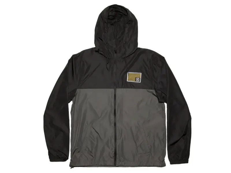 Kink Bikes "Breach" Windbreaker Jacket - Black/Charcoal
