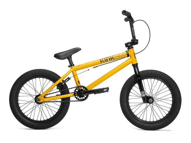 Kink Bikes "Carve 16" 2018 BMX Bike - Gloss Olympic Yellow - 16 Inch