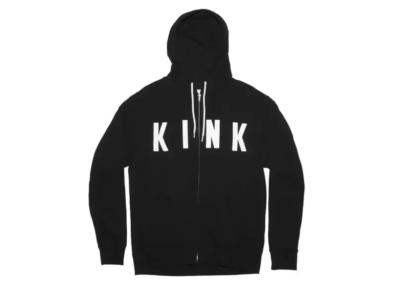 Kink Bikes "K-I-N-K" Hooded Zipper - Black