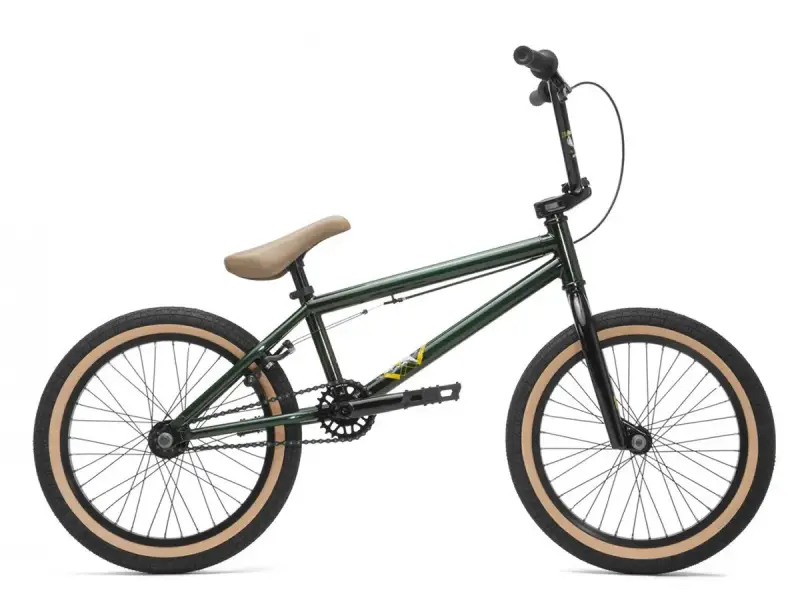Kink Bikes "Kicker 18" 2017 BMX Rad - Gloss Trans Green - 18 Zoll