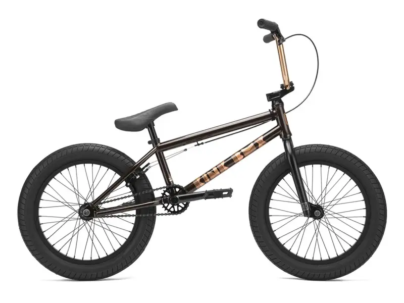 Kink Bikes "Kicker 18" 2021 BMX Rad - Gloss Black Copper - 18 Zoll