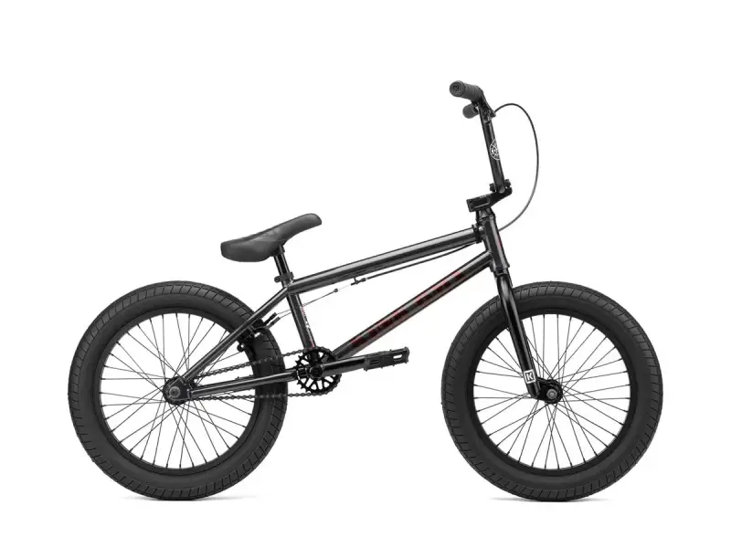 Kink Bikes "Kicker 18" 2023 BMX Rad - Gloss Digital Black - 18 Zoll