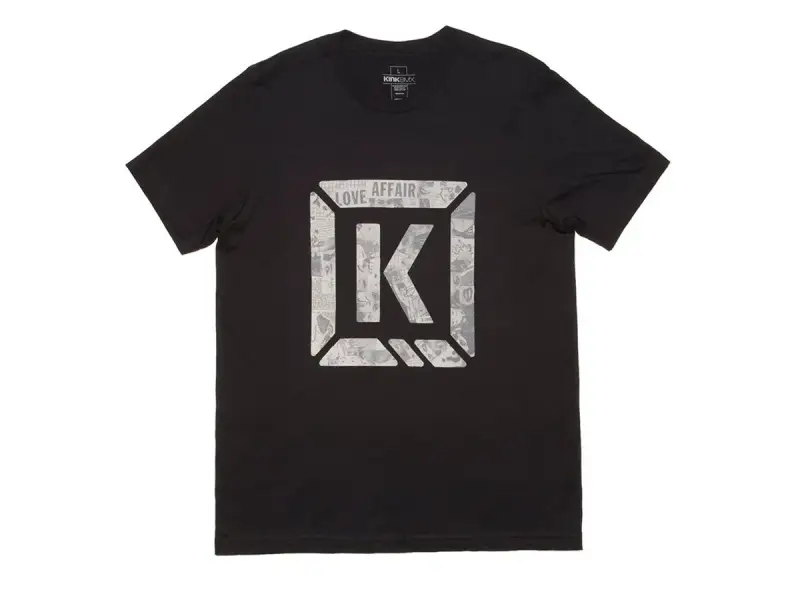 Kink Bikes "Newsprint" T-Shirt - Black