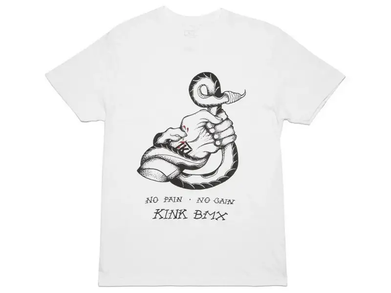 Kink Bikes "No Pain No Gain" T-Shirt - White