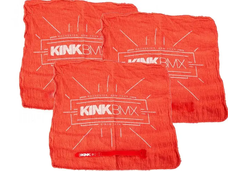 Kink Bikes Putzlappen (3 Stück) + Klettband