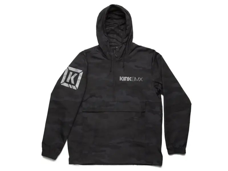 Kink Bikes "Special Ops" Windbreaker Jacket - Black Camo