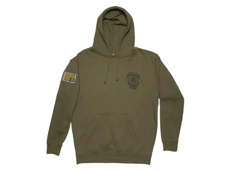 Kink Bikes "Worldwide Influence" Hooded Pullover - Army Green