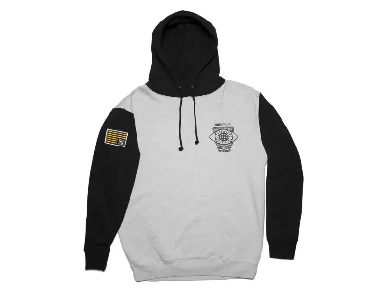 Kink Bikes "Worldwide Influence" Hooded Pullover - Grey/Black