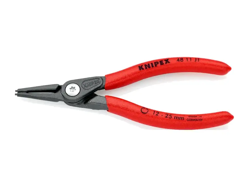 Knipex "48 11 J1" Präzisions-Sicherungsringzange - innen 12-25 mm - gerade