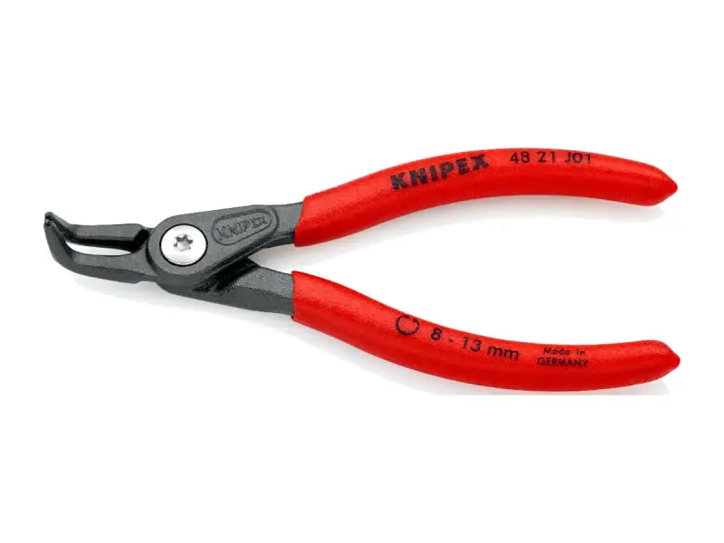 Knipex "48 21 J01" Precision Circlip Pliers - internal 8-13 mm - 90° angled