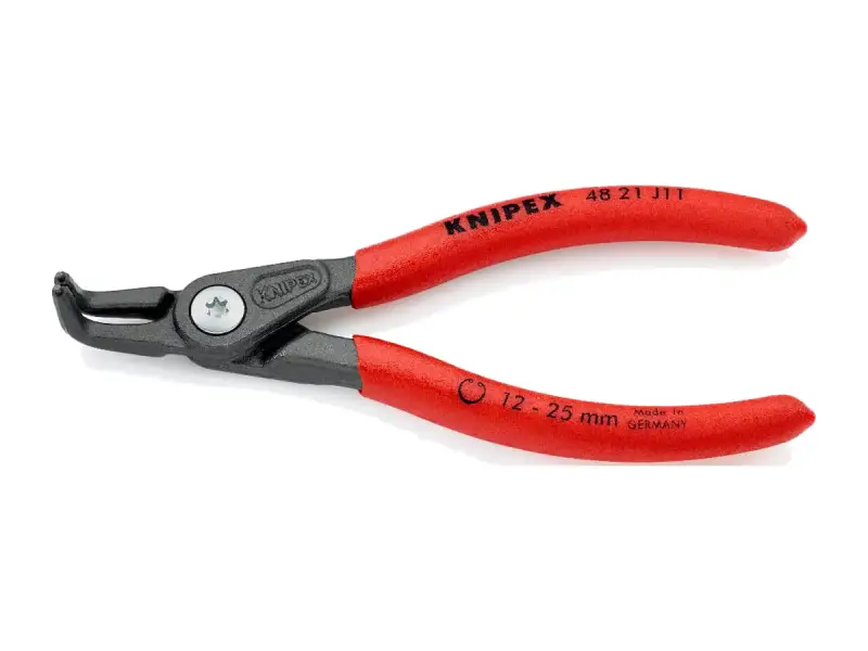 Knipex "48 21 J11" Präzisions-Sicherungsringzange - innen 12-25 mm - 90° gewinkelt
