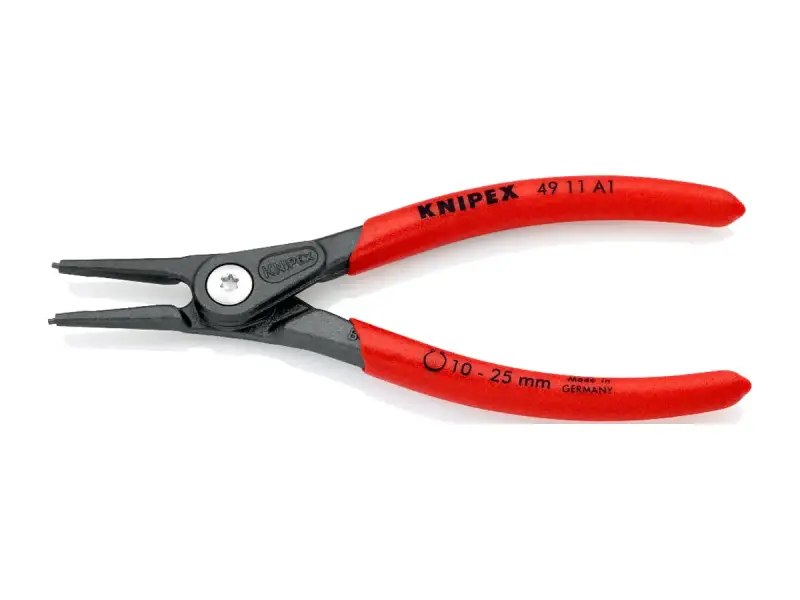 Knipex "49 11 A1" Präzisions-Sicherungsringzange - außen 10-25 mm - gerade