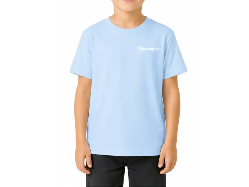 kunstform "Back Logo v2 Kids" T-Shirt - Limited Light Blue (Kids)