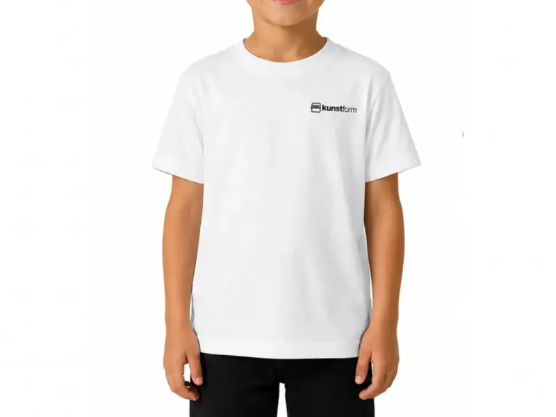 kunstform "Back Logo v2 Kids" T-Shirt - White (Kids)