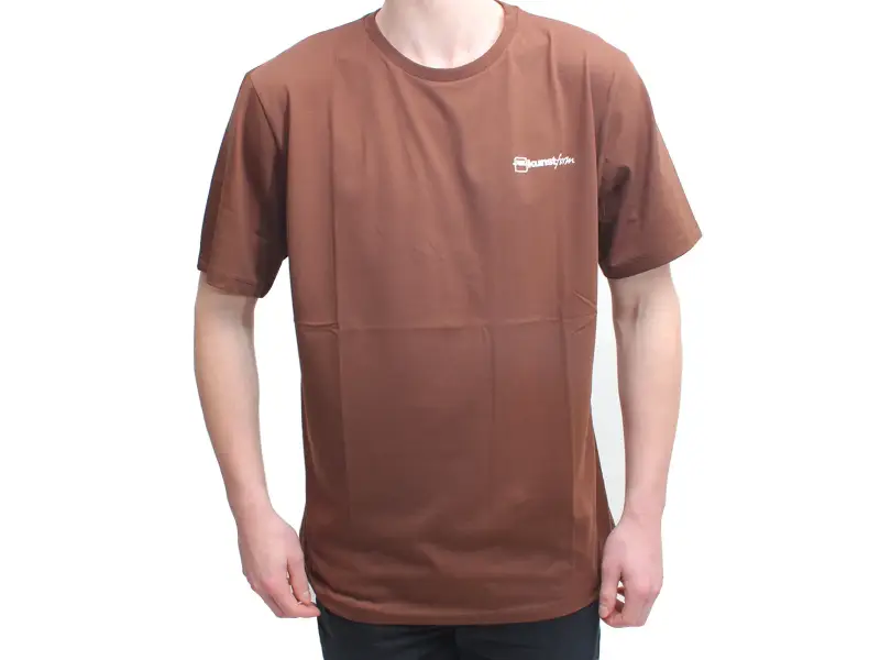 kunstform "Back Logo v2" T-Shirt - Brown