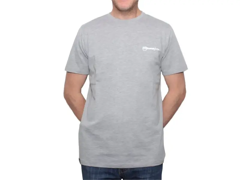 kunstform "Back Logo v2" T-Shirt - Grey Melange
