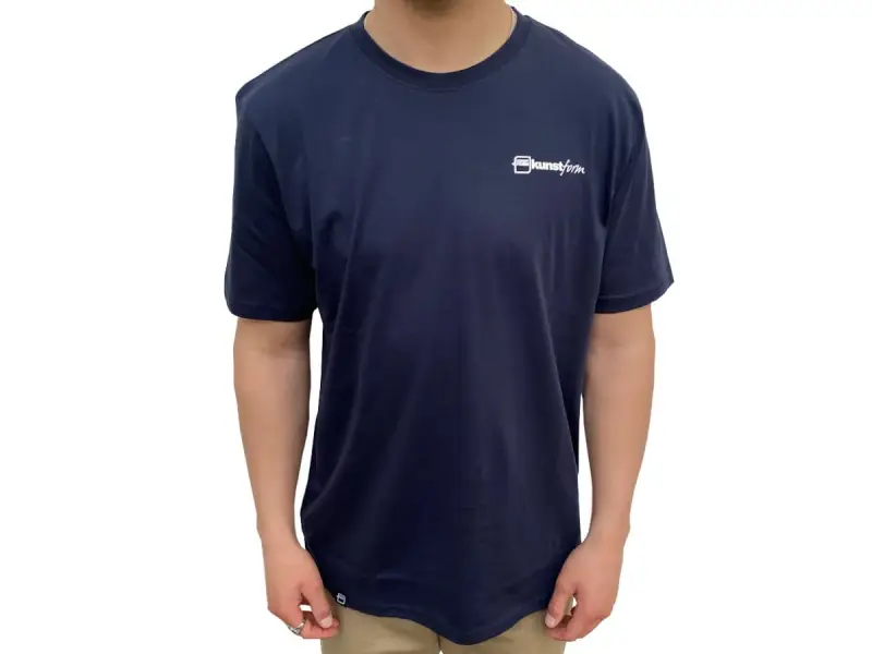 kunstform "Back Logo v2" T-Shirt - Navy
