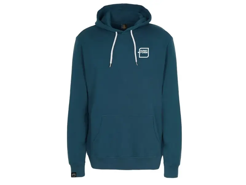 kunstform "Breast Logo" Hooded Pullover - Dark Petrol