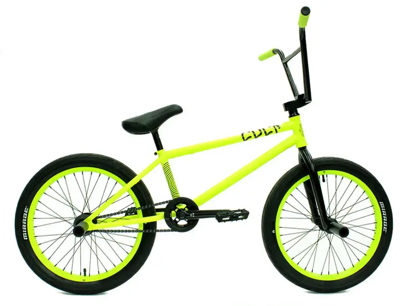 kunstform "Cult X eclat" Custom BMX Bike - Neon Yellow/Black