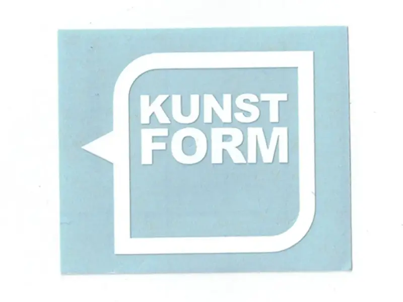 kunstform "Helmet Speech Bubble Logo Plotter" Sticker