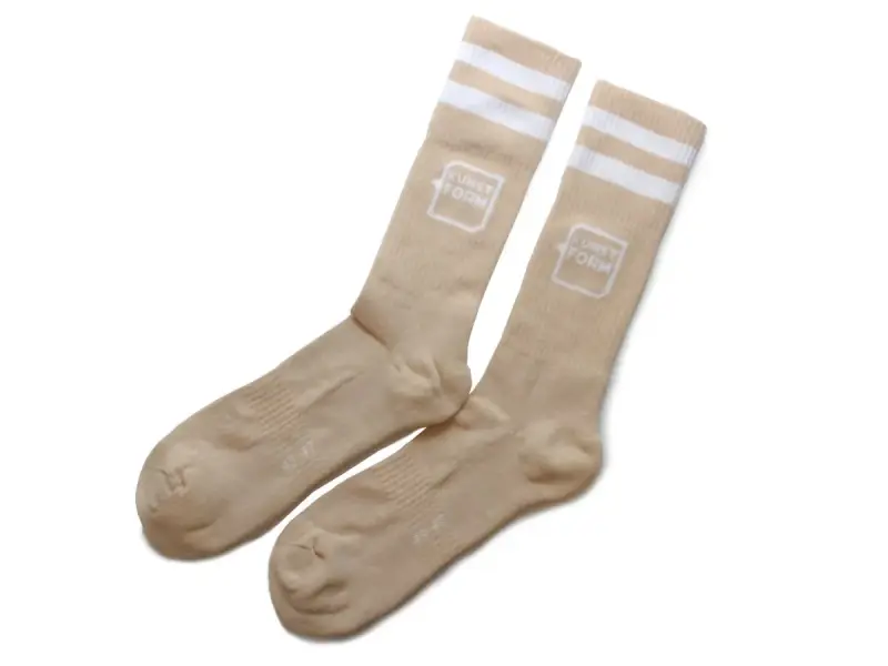 kunstform "Logo" Socks - Creme