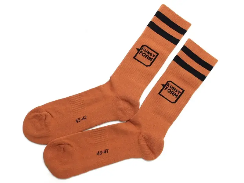kunstform "Logo" Socks - Rust