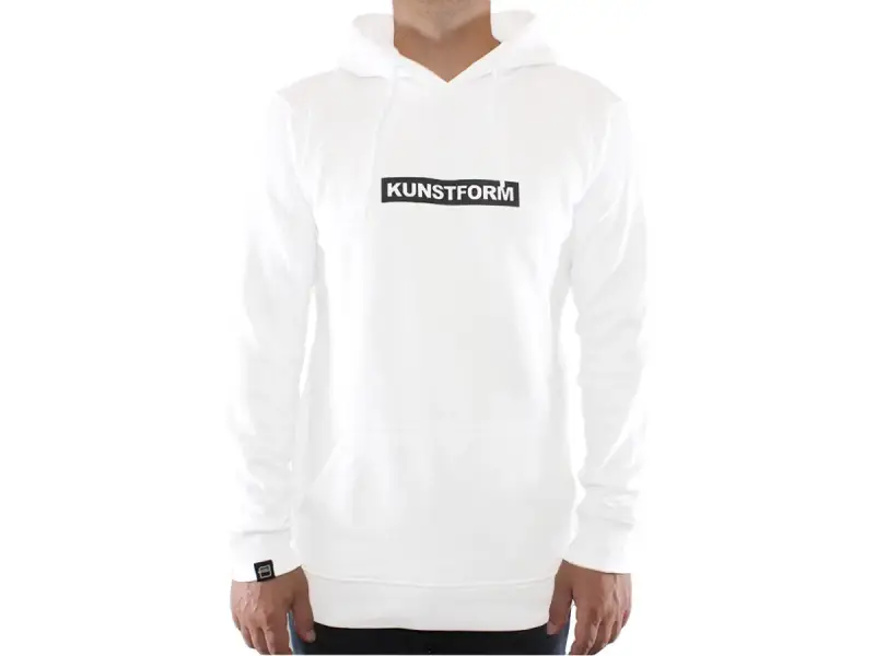 kunstform "Team" Hooded Pullover - White