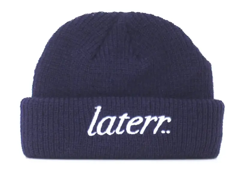 Laterr Threads "Fisher" Beanie Mütze - Navy Blue