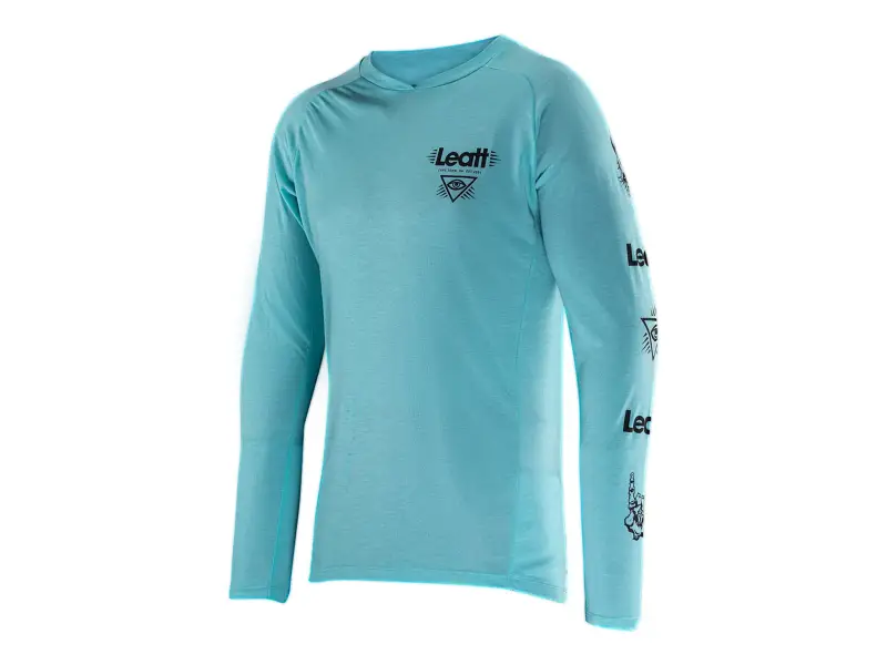 Leatt "Gravity 2.0 Long Sleeve" Jersey - Aqua