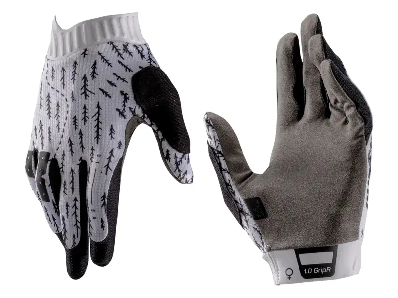 Leatt "MTB 1.0 GripR Women" Gloves - Trails White