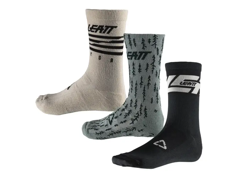 Leatt "MTB" Socks (3 Pairs) - Multicolor