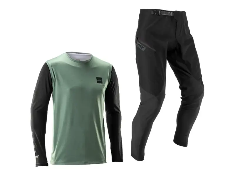 Leatt "Ride Kit MTB Gravity 1.0 Junior" Bekleidungsset - Mist Green
