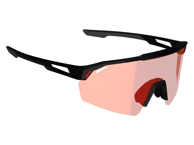 Leatt "SpeedViz Lite" Sonnenbrille - Iriz Cryztal Red Lens / Satin Black