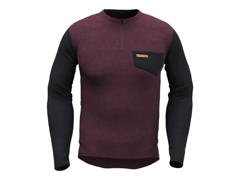 Leatt "Trail 4.0 Long Sleeve" Jersey - Malbec