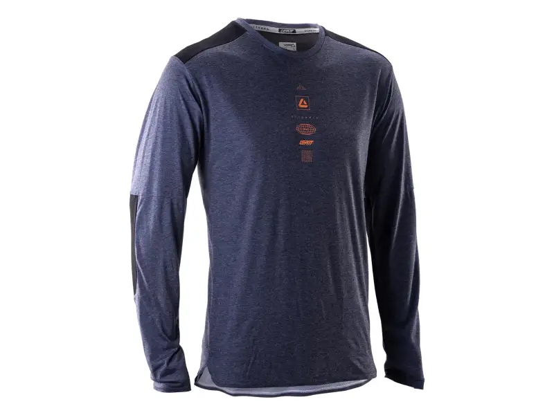 Leatt "Trail 4.0 Long Sleeve" Jersey - Galaxy Blue