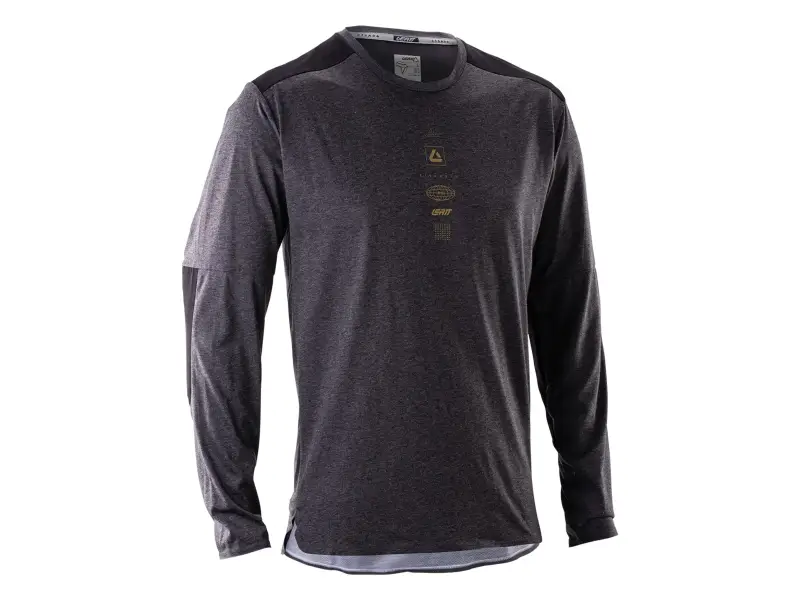 Leatt "Trail 4.0 Long Sleeve" Jersey - Ghost Black