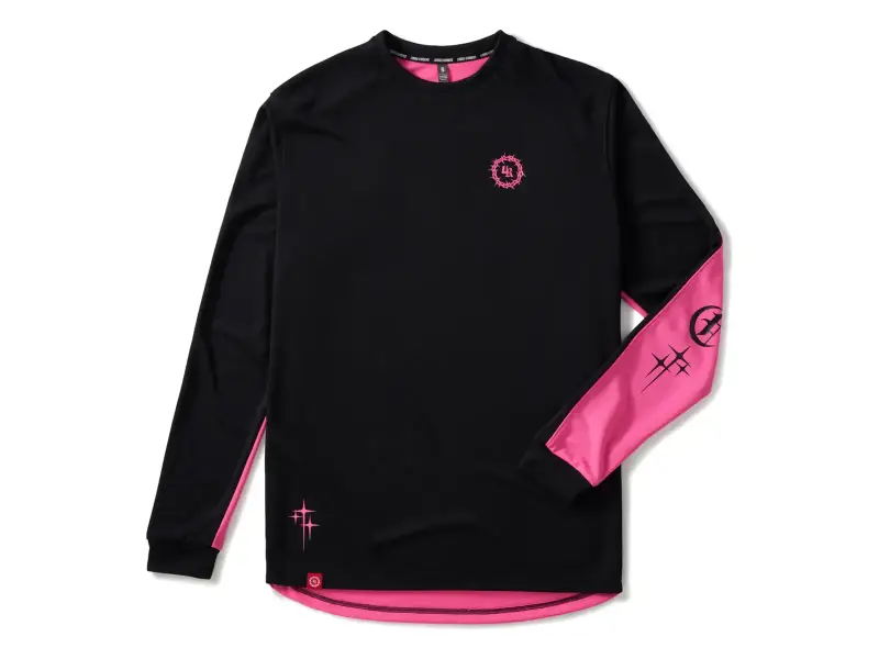 Loose Riders "C/S 2 Tone Long Sleeve" Jersey - Pink/Black