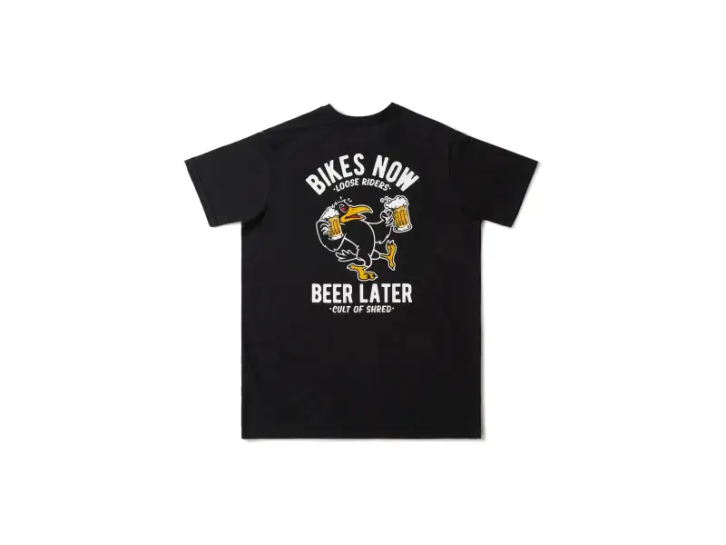 Loose Riders "Drinky Crow" T-Shirt - Black