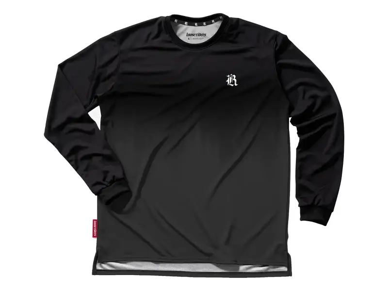 Loose Riders "Essentials Dipped Long Sleeve" Jersey - Grey