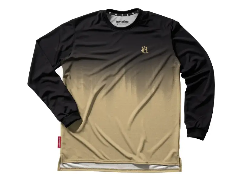 Loose Riders "Essentials Dipped Long Sleeve" Jersey - Tan