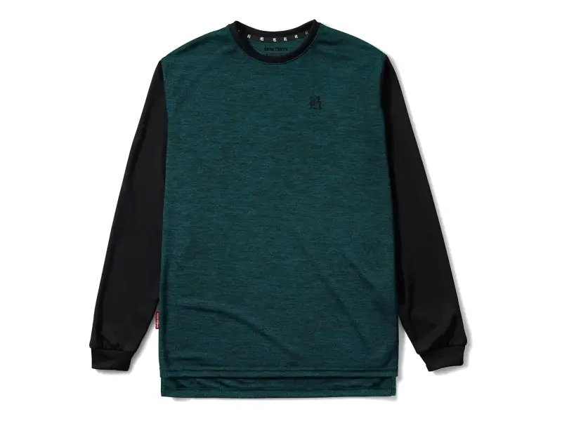 Loose Riders "Essentials Heather Long Sleeve" Jersey - Green