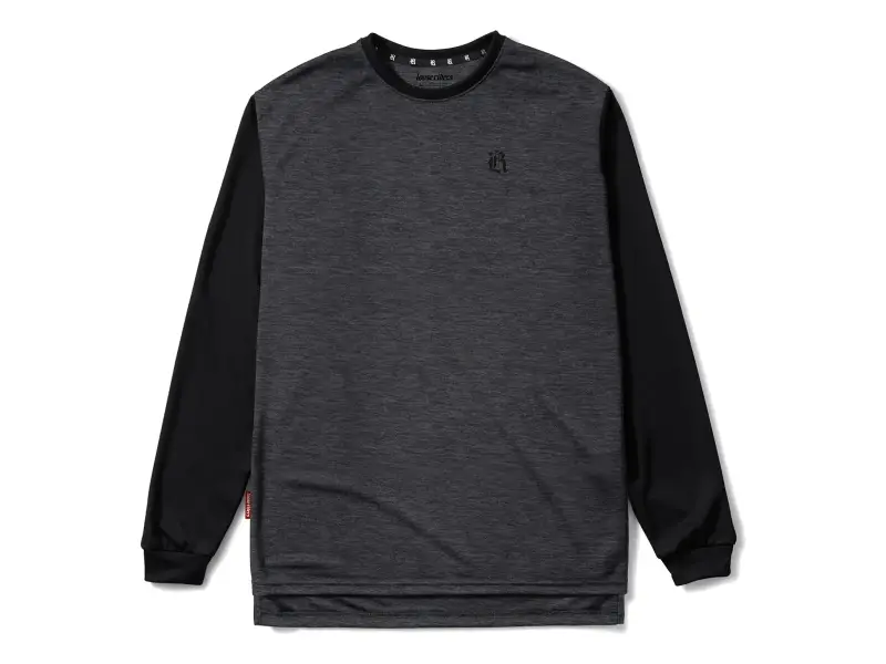 Loose Riders "Essentials Heather Long Sleeve" Jersey - Grey