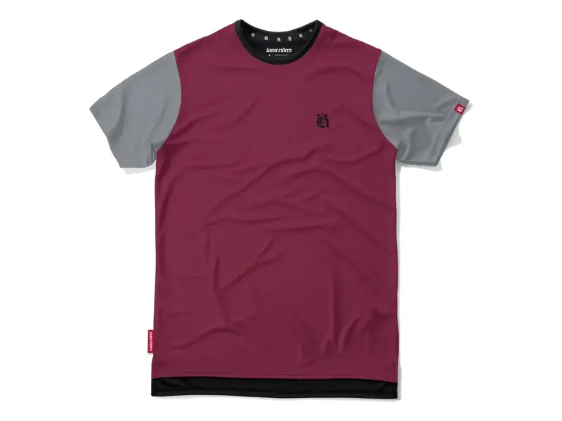 Loose Riders "Essentials" Jersey - Burgundy/Grey