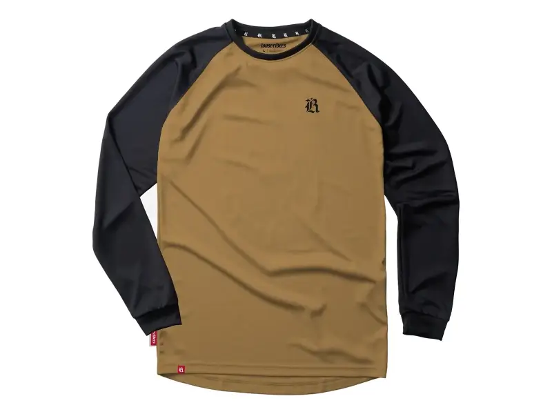 Loose Riders "Essentials Long Sleeve" Jersey - Tan/Black