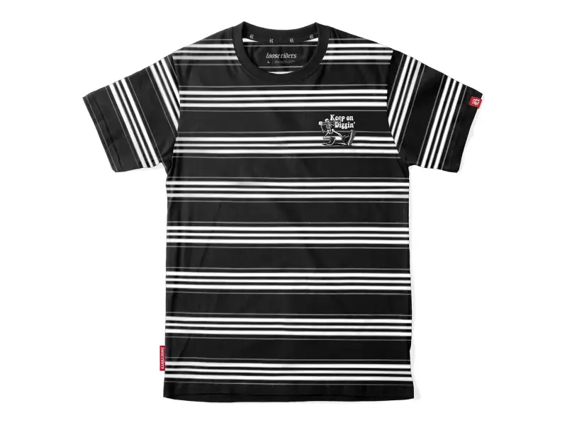 Loose Riders "Keep On Diggin" T-Shirt - Striped