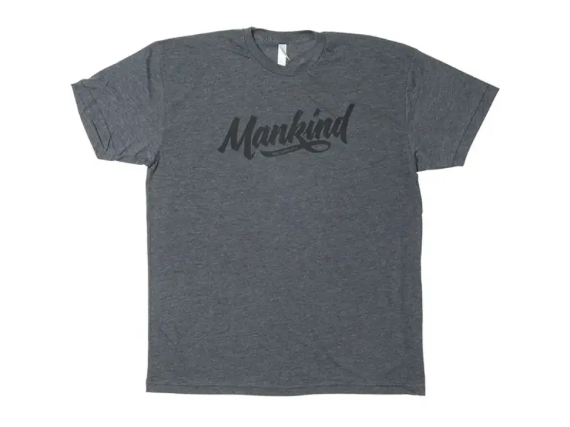 Mankind Bike Co. "Groove" T-Shirt - Dark Heather Grey