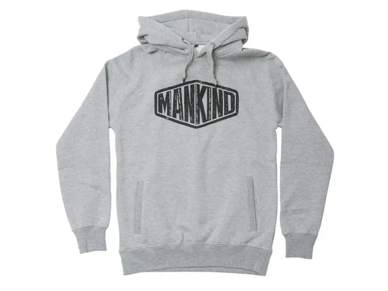 Mankind Bike Co. "Sign" Hooded Pullover - Heather Grey