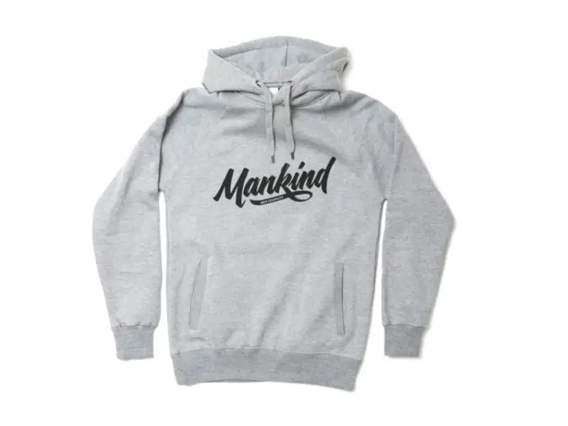 Mankind Bike Co. "Swoosh" Hooded Pullover - Grey