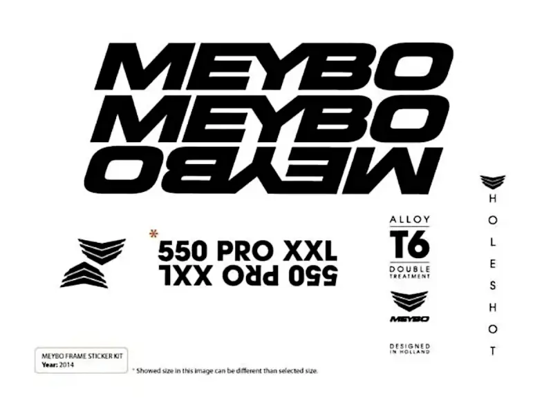 Meybo "Holeshot" Rahmen Stickerset