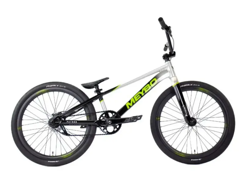 Meybo "Patron Cruiser Pro 22" 2026 BMX Race Cruiser Rad - 24 Zoll - Black/Grey/Lime